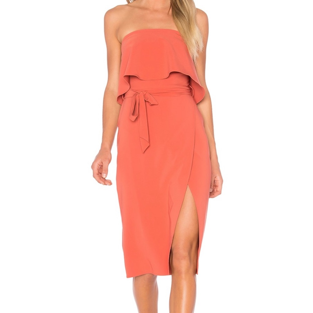 Lovers + Friends Max Midi Dress, Blood Orange